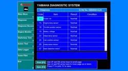 Yamaha Diagnose test VANDSCOOTER (YDIS 1.0 og YDIS 2.0)