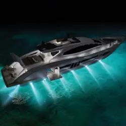 Undervandslys påbygning HP LED, Blå