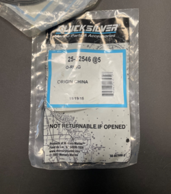 Quicksilver O-ring end cap Mercury