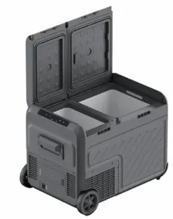 BJ45S (45 Liter) - Kompressor Køleboks DOBBELT Rum samt indb. batteri 12V 230V