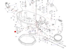 Gearskiftehåndtaget til Hidea 9.9HK  med bagbetjening.