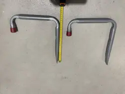 Heavy Duty Vægkroge – Sæt á 2 stk. – Grålakeret Stål