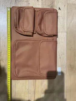 Opbevaringslomme til båd – Cognac – Large – Velcro-montering