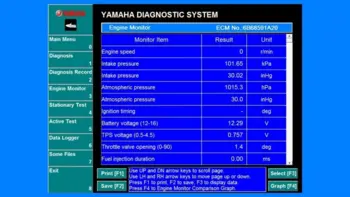 Yamaha Diagnosis Test POWER MOTOR (YDIS 1.0 and YDIS 2.0)