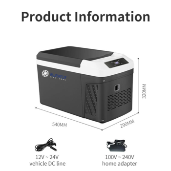 BCD 12 Liter- Kompressor køleboks 12v 220v 230v elektrisk