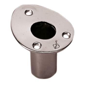 Flagstangsholder dæksmonteret - lige Ø25