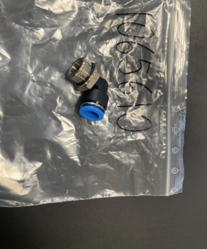 Quick Kobling, 90° Ø 12 mm. 1/2" Gevind