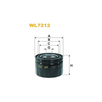 WL7212 WIX Oliefilter Volvo (861476) - Passer til Volvo Penta