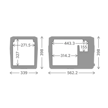 Dometic CoolFreeze CDF2_36, Transportabelt kompressor køleskab, 31L
