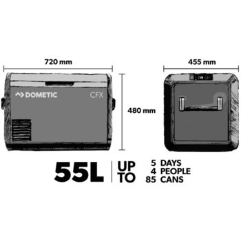 Dometic CFX3_55, Køleboks med kompressor, 55L