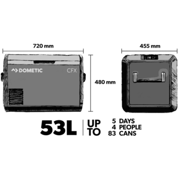Dometic CFX3_55IM, Køleboks med kompressor, 53L