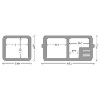 Dometic CFX3_95DZ, Køleboks med dual-zoner kompressor, 93L