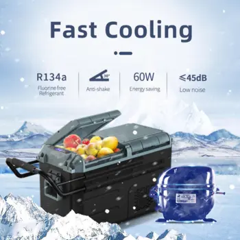 WEG 55 (48 Liter) - Kompressor Køleboks Dobbelt Rum/Batteri BLACK WEEK!