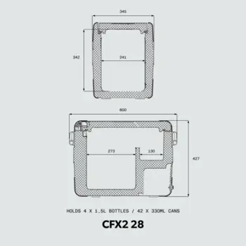 Dometic CFX2, Køleboks med kompressor, 28L