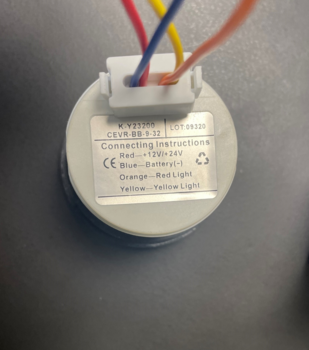 Kus digital voltmeter 9-32v, sort, 12/24v