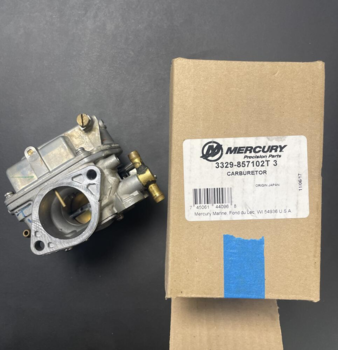 MERCURY Carburetor (upper center), ny, passer til bl.a. 60 HK Mariner/Mercury