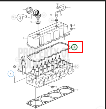 Volvo pakning ved topstykke
