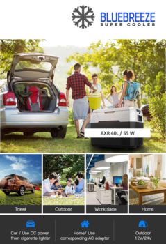 AXR 40 Liter - Kompressor køleboks 12v 220v 230v elektrisk DEMO