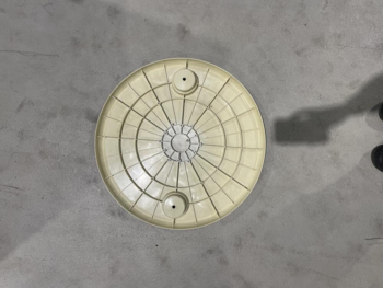 RUND BORDPLADE M/ 2 KOPHOLDERE