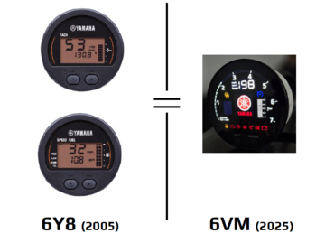 Yamaha VMH35 Color Round Gauge Kit