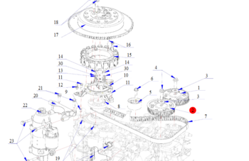 Udstødningstiming-remhjul