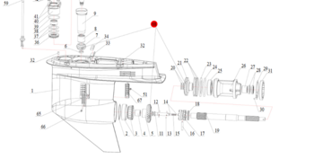 Gear­sæt (inkl. fremgear, bakgear og piniongear) til Hidea 115/130HK