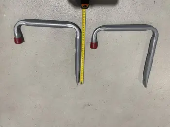 Heavy Duty Vægkroge – Sæt á 2 stk. – Grålakeret Stål