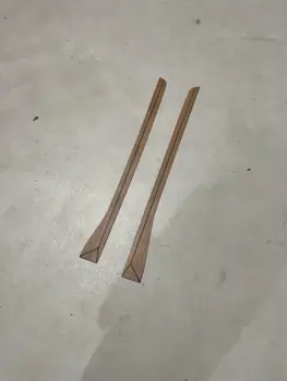 Coaster 600 – Sidelister i Teaklook (sæt á 2 stk.) – Let skade på bagsiden