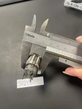 Corsiva LAS3 kontakt / tryk-afbryder i rustfri stål - 12V On/Off, Blå LED (stor)