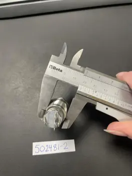 Corsiva LAS3 kontakt / tryk-afbryder i rustfri stål - 12V On/Off, Rød LED (stor)