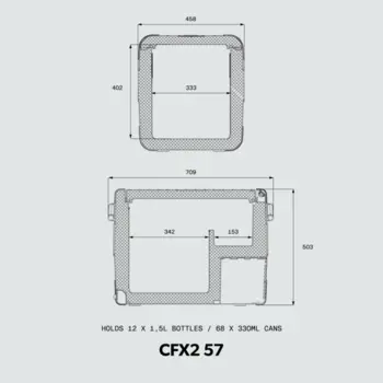Dometic CFX2, Køleboks med  kompressor, 57L