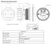 Yamaha VMH35 Color Round Gauge Kit