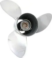 Solas HR Titan 3, Rustfri, Mercury / Mercruiser V6/10, Honda, Tohatsu, 115 - 250 HP